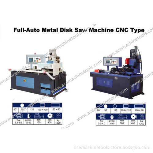 Full-Auto Metal Disk Saw Machine CNC Type (AD 350/420)